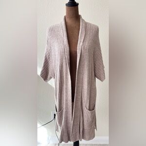 Barefoot Dreams Women's Taupe Cardigan